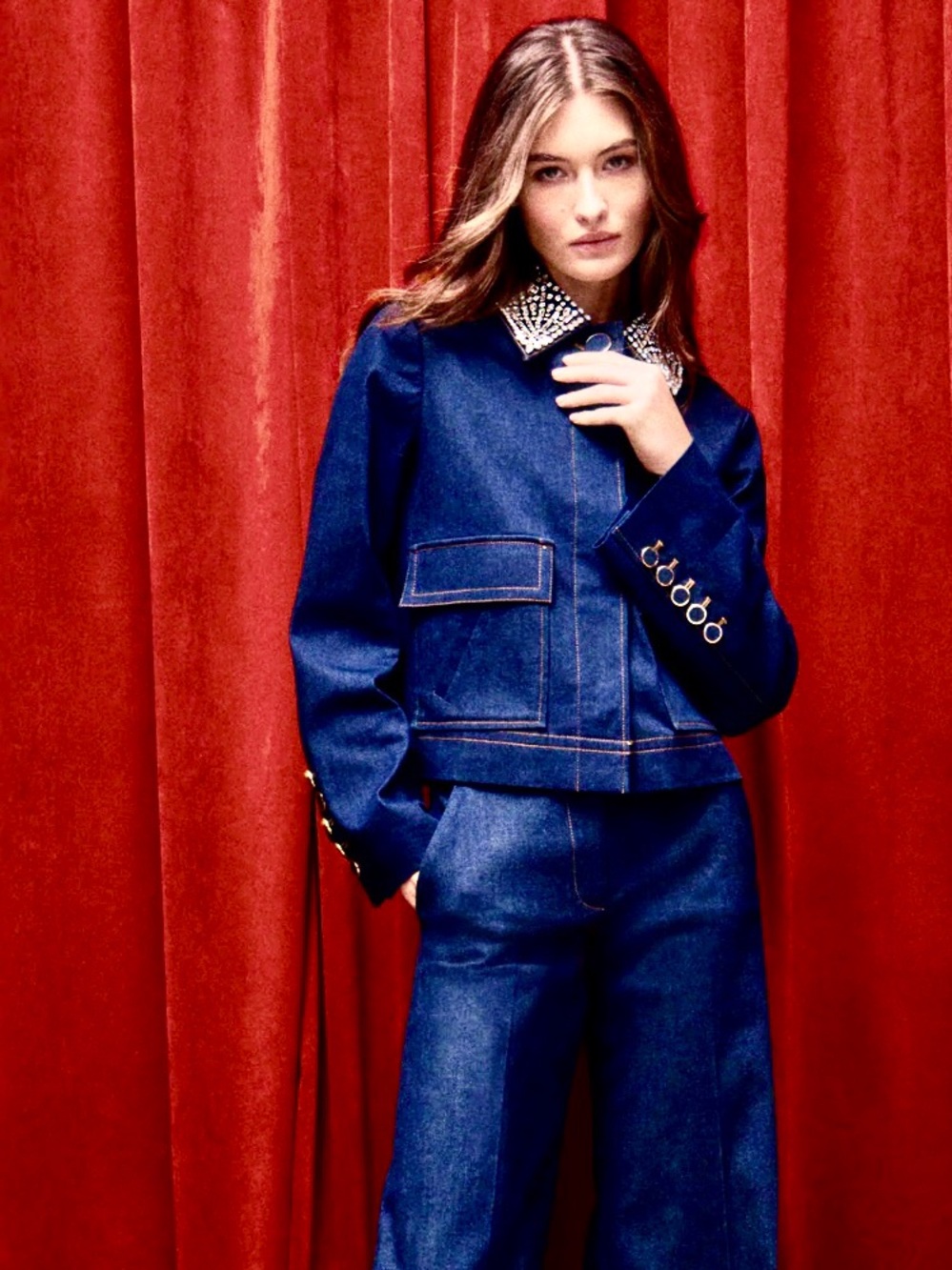 Veronica Beard Denim Jacket Barrington - NWT $898 Size 12
